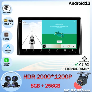Android 13 Автомобильный Радио Мультимедийный Видеоплеер Навигация GPS Для Renault Duster HM 2 II 2020 - 2023 Arkana 1 I 2019 - 2023 WIFI