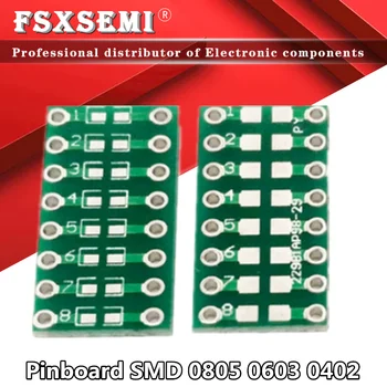 100шт Pinboard SMD 0805 0603 0402 Для DIP PCB Transfer Board DIP Pin Board Pitch Adapter Наборы Ключей