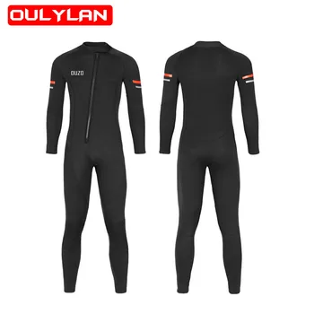 Oulylan 3 мм неопреновый гидрокостюм для мужчин, костюм для серфинга, подводной рыбалки, подводной охоты, кайтсерфинга, купальники, гидрокостюм