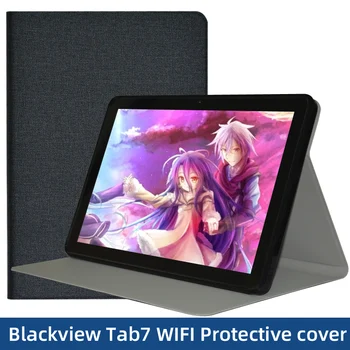 Чехол-книжка для Blackview Tab 7 Wifi Case, 10,1-дюймовый планшет, складная подставка, чехол для Blackview Tab7 WiFi, мягкая задняя крышка из ТПУ