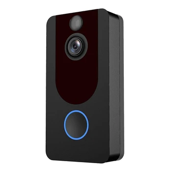 Камера видеодомофона V7 HD 1080P Smart Wifi, Визуальный домофон Ночного видения, IP-дверной звонок, Беспроводные камеры безопасности