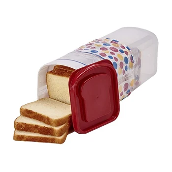 Прямоугольная хлебница с ручкой, Полупрозрачный контейнер для торта, Упаковочная коробка, футляр для хранения сухих свежих продуктов, держатель для хлеба.