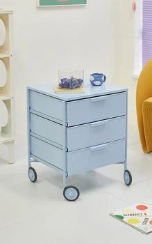 Дофаминовый подвижный прикроватный столик, Скандинавский шкаф для хранения небольших предметов, минималистичный шкаф для хранения выдвижных ящиков в спальне