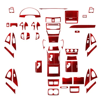 Автомобильные красные наклейки из углеродного волокна, различные детали для Toyota Camry 2007 2008 2009 2010 2011, Декоративные аксессуары для интерьера автомобиля