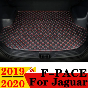 Коврик Для Багажника Автомобиля Jaguar F-PACE 2020 2019 Плоская Сторона Задняя Защита Груза Ковер Вкладыш Крышка Задний Багажник Накладка Для Поддона Автозапчасти