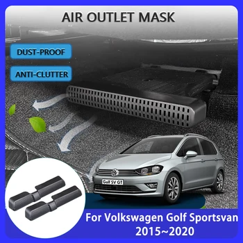 Для Volkswagen VW Golf Sportsvan 2016 2018 2015 ~ 2020 Крышка Воздуховода Под Сиденьем Защита Вентиляционного Отверстия Кондиционера Автоаксессуары