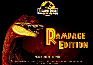 Игровая карта Jurassic Park Rampage Edition 16bit MD Для 16-битных Консолей Sega MegaDrive Genesis