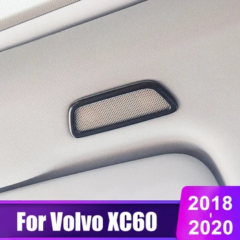 Для Volvo XC60 2018 2019 2020 Интерьер автомобиля из нержавеющей стали, Звук крыши, Отделка звукового динамика, твитер, Декоративная крышка, Аксессуары