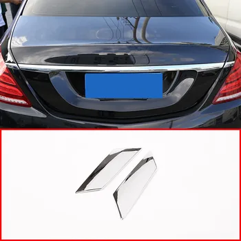 ABS Автомобильный стайлинг, задние полосы, отделка блестками для Mercedes Benz S Class W222 2014-2020, Хромированные Серебристые аксессуары для экстерьера автомобиля