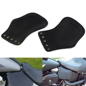 Дефлектор теплового седла мотоцикла, черная кожа Для Harley Sportster Touring Softail Dyna для Suzuki Kawasak Yamaha Honda