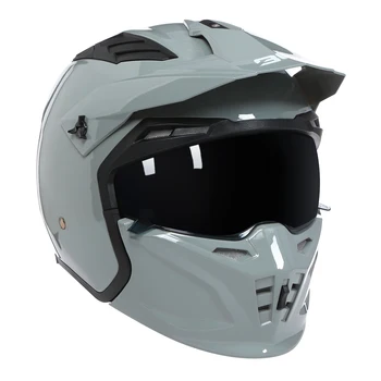 Новый комбинированный мотоциклетный шлем Ретро Cascos Moto Locomotive Personality Многоцелевой комбинированный шлем Casco Half Helme Casque