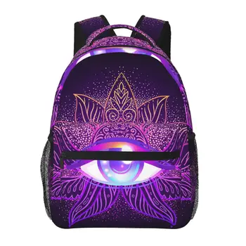 Женский рюкзак Sacred Geometry Всевидящий глаз, школьная сумка для мужчин, женская дорожная сумка, повседневный школьный рюкзак