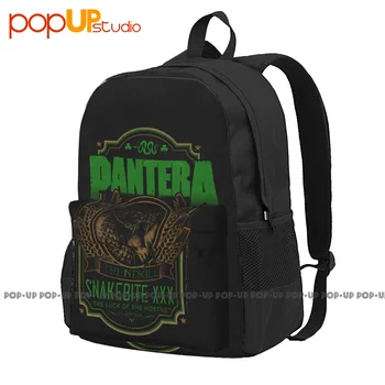 Этикетка Pantera Snakebite XXX Логотип Trendkill Band Рюкзак Большой емкости Дорожная Школьная сумка Персонализированная Школьная спортивная сумка