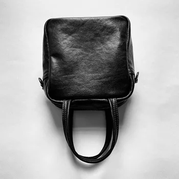 Маленькие темные сумки из воловьей кожи Ямамото для мужчин и женщин-мессенджеров в стиле ретро, простая стильная сумка для мобильного телефона, сумка для ключей