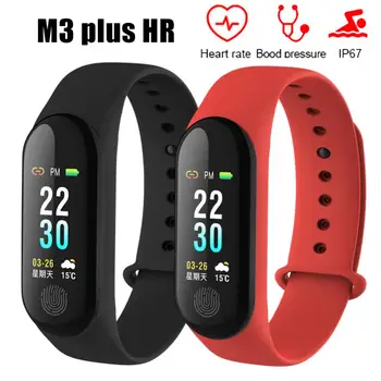 Новый смарт-браслет M3, водонепроницаемые спортивные смарт-часы, мужские Женские приборы для измерения артериального давления, пульсометр, фитнес-браслет для Android IOS