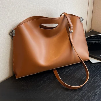 Сумки для женщин Кожаные сумки большой емкости для документов Женская сумка через плечо для работы и поездок на работу, сумки для файлов, большие портативные устройства