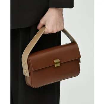 Высококачественная нишевая сумка, модная и универсальная женская сумка через плечо в стиле ретро 2024 года выпуска
