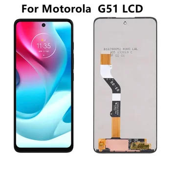 100% тест Для Motorola Moto G51 ЖК-дисплей С Сенсорным Экраном Digiziter В сборе Для Moto G51 5G XT2171-2 ЖК-экран