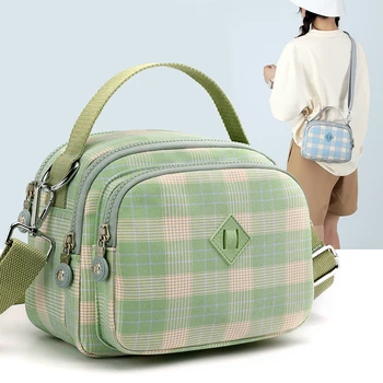 Модная дизайнерская женская сумка через плечо из высококачественной мягкой нейлоновой ткани, маленькая сумка-мессенджер для девочек, стильная элегантная женская сумка-сумочка