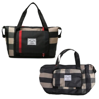 E74B Складная спортивная сумка Унисекс с сухим и влажным разделением, сумка для фитнеса через плечо с отделением для обуви, сумка для йоги, большая вместимость