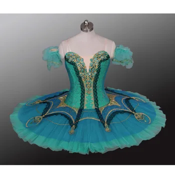 Профессиональное блинное платье-пачка Esmeralda Variations, платья для дворцового балета на заказ для соревнований