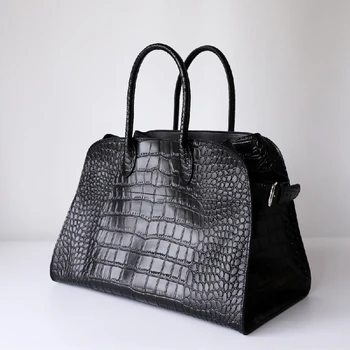 2023 Новые женские роскошные сумки Классические Бостонские сумки большой емкости Кожаные сумки для пригородных поездок, высококачественные винтажные сумки