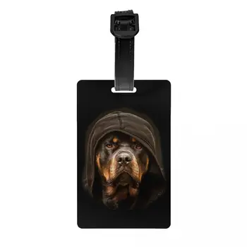 Багажная бирка ротвейлера Family Guard Дорожная сумка для собаки Ротти Ротти, чехол для чемодана, идентификационная этикетка