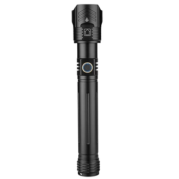 XHP160 Мощный светодиодный фонарик с USB-зарядкой и зумом IPX6 Водонепроницаемая лампа-вспышка Light By 26650/18650