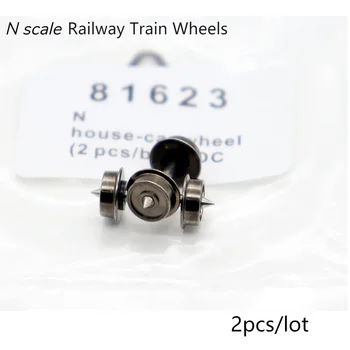 Модель колес железнодорожного поезда в масштабе 2шт N 1/160 Модифицированные детали для модели вагонов поездов Колеса Миниатюрные металлические универсальные