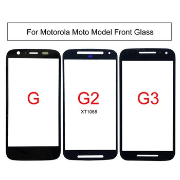 Для Motorola Moto G G2 G3 Панель Сенсорного Экрана Для Moto XT1068 XT1063 Внешняя Стеклянная панель Для Ремонта телефона