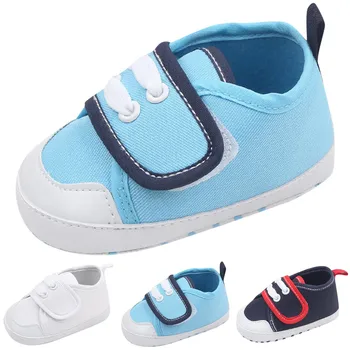 Обувь для малышей 0-18 месяцев Для мальчиков и девочек Осенняя спортивная Обувь на плоской подошве Нескользящая Легкая Повседневная Обувь для первых прогулок