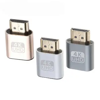 HDMI-совместимый Виртуальный Дисплейный Адаптер 4K Fit-Headless displayport dummy Display Plug EDID-Эмулятор Для Видео Майнинга Биткоинов DP