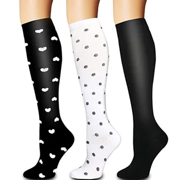 Компрессионные носки Новые мужские женские Спортивные носки для бега, подходящие для бега, пеших прогулок, перелетов, спортивных профессиональных носков для кормления