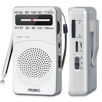 PRUNUS J-166 AM/FM Карманное Радио Портативный Радиоприемник Мини Цифровой Тюнинг Walkman Radio MP3 Музыкальный Плеер для батареек типа АА