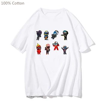 Футболка с гоночным автомобилем, 100% хлопок, рубашка с коротким рукавом, модные топы с героями мультфильмов Kawaii, мужская одежда, графическая футболка, высококачественная мужская рубашка