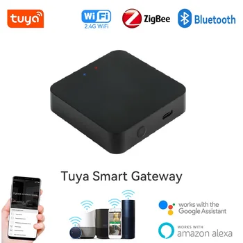 Tuya WiFi ZigBee Bluetooth Gateway Hub Приложение Smart Life Control Беспроводной Сетчатый Датчик Шлюза работа с Amazon Alexa Google Home