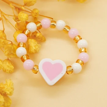 YASTYT Fashion Японское Розовое кольцо с Золотой Бусинкой Love Ring - Идеальный подарок для жены или дочери в 2023 году