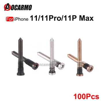100 шт./лот Нижние винты Дверной винт для iPhone 11 Pro Max 11Pro Запасные части