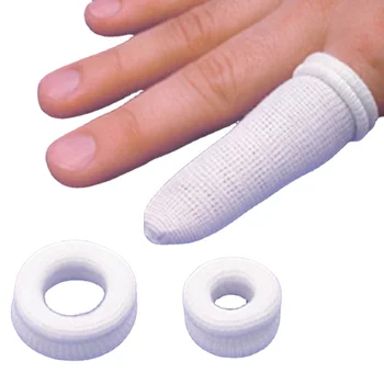 5 шт./лот Одноразовые бинты для пальцев свободного размера Хлопчатобумажный чехол для пальцев Нескользящие дышащие защитные перчатки для пальцев