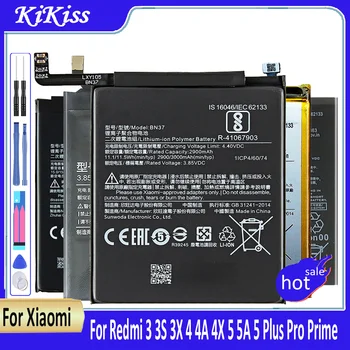 Аккумулятор для Xiaomi Redmi 3 3S 3X44A 4X5 5A 5 Plus Pro Prime Battery BM47 BM4A BN30 BN34 BN35 BN40 BN42 BN44 bn 30 34 35 40 44