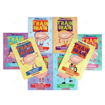 8 томов Mensa Kids Тренируй свой мозг Детская английская книга-головоломка с картинками, обучающая игрушка в подарок