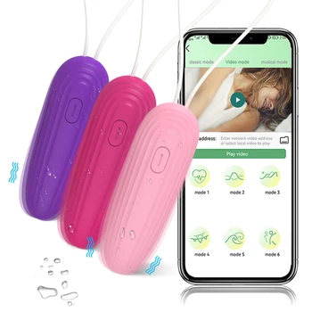 Приложение Bluetooth Bullet Vibrator для женщин, Стимулятор клитора, Беспроводные трусики с дистанционным управлением, мини-Вибрирующее Любовное яйцо, секс-игрушка для взрослых, женская секс-игрушка