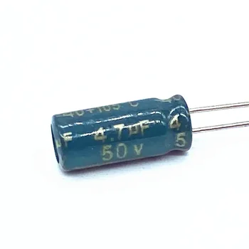 20 шт./лот высокочастотный низкоомный алюминиевый электролитический конденсатор 50 В 4,7 МКФ, размер 5*11 4,7 МКФ, 20%