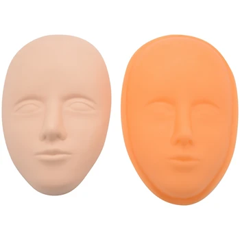 5D Головка для тренировки лица Силиконовая практика перманентного макияжа губ, бровей, кожи, голова куклы-манекена