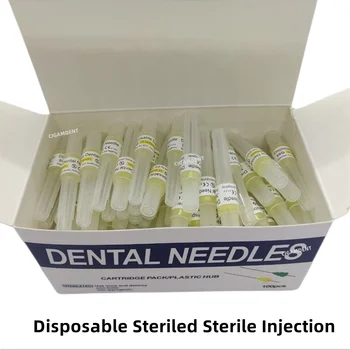 Медицинские одноразовые стерильные наконечники для доставки 30 г Стоматологическая инъекционная анестезирующая игла Стерильная ирригационная игла для зубов
