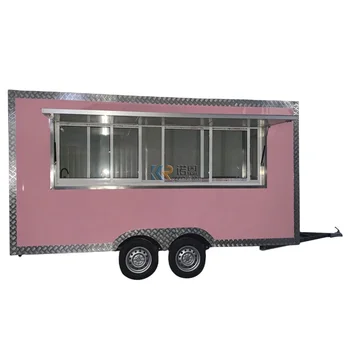 Тележка для закусок OEM CE DOT China Factory Street Mobile Kitchen Food Truck С Прицепом для еды на открытом воздухе