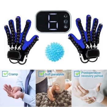 Интеллектуальные массажные перчатки, перчатки для реабилитации роботов при инсульте, Гемиплегии, восстановлении функций рук, Тренажер для пальцев, Упражнения для рук