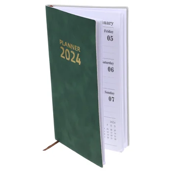 Повестка дня на 2024 год, Записная книжка, Расписание, Разделители на день, портативный блокнот, Бумажный планировщик, офис