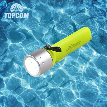 Topcom ABS Маленький Фонарик Для Дайвинга 3 Вт XML-T6 LED Фонарь Для Дайвинга Водонепроницаемый Подводный 30 м Фонарь Для Дайвинга Для Подводного Плавания