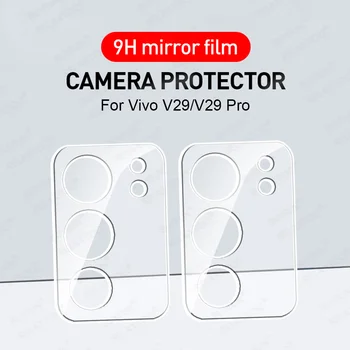 Для Vivo V29 Pro Чехол 2шт 3D Изогнутый Объектив Защитное Стекло Vavo V29Pro VivoV29 VivoV29Pro V 29 5G Защитная Крышка камеры Fundas